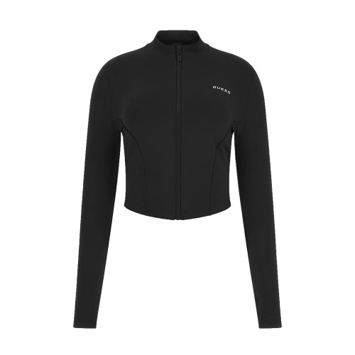 Guess Γυναικεία μακρυμάνικη μπλούζα Aleta Zip Active Top